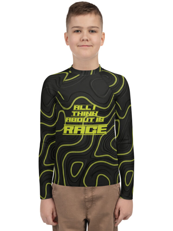Thinking Race Youth Rash Guard
